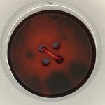 Button - 18mm 4 Hole Matte Mottled 23 Red