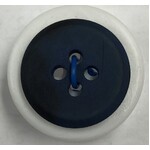 Button - 18mm Matt 4 Hole Mottled Dark Blue