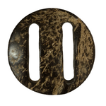 Buckle - Coconut Round 27mm long hole