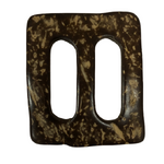 Buckle - Coconut Rectangle 24mm long hole