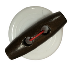 Button - 35mm Toggle 38 Dark Brown