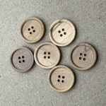 Button - 18mm 4 Hole Olivewood