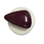 Button - 18mm Shank Shiny Triangle 53 Plum