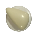 Button - 18mm Shank Shiny Triangle 75 Cream