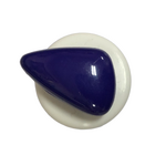 Button - 18mm Shank Shiny Triangle 84 Blue