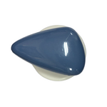 Button - 34mm Shank Shiny Triangle 42 Dusty Blue