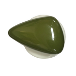 Button - 34mm Shank Shiny Triangle 43 Olive