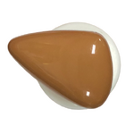 Button - 34mm Shank Shiny Triangle 56 Tan