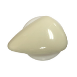 Button - 34mm Shank Shiny Triangle 75 Cream