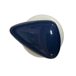 Button - 34mm Shank Shiny Triangle 89 Dark Blue