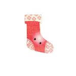 Button - 30mm Christmas Stocking Red