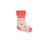 Button - 30mm Christmas Stocking Red Polka Dots