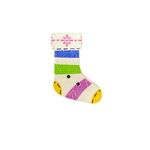 Button - 30mm Christmas Stocking Stripes