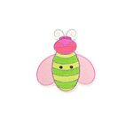 Button - 33mm Pink/Green Bug