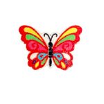 Button - 29mm Butterfly Red