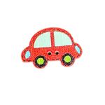 Button - 25mm Car Red