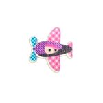 Button -  29mm Pink/Purple Plane
