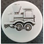 Button - 17mm Train Light Grey