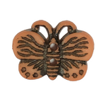 Button - 19mm Butterfly - Peach