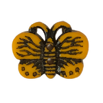 Button - 19mm Butterfly - Light Orange