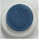 Button - 19mm Shank Texture Button - Steel Blue