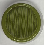 Button - 28mm Shank Texture Button - Dark Olive Green