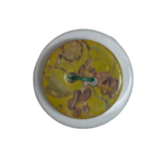 Button - 18mm Coconut Shell Floral Colour 49