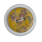 Button - 18mm Coconut Shell Floral Colour 64