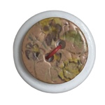 Button - 18mm Coconut Shell Floral Colour 69