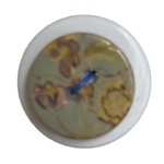 Button - 18mm Coconut Shell Floral Colour 74