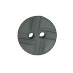 Button - 14mm Matt Cross - Grey