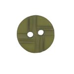 Button - 14mm Matt Cross - Green