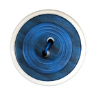 Button - 2 Hole Wavy Rings Mid Blue 25mm