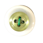 Button - 12mm 4 Hole Thick Shiny - Olive