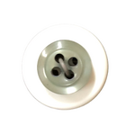 Button - 12mm 4 Hole Thick Shiny - Grey