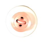 Button - 12mm 4 Hole Thick Shiny - Light Pink