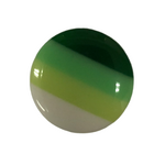 Button - 14mm Wide Striped Shank - Green