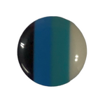 Button - 14mm Wide Striped Shank - Blue