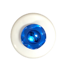 Button - 10mm  2/H Petal Edge - Dark Blue