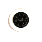 Button - 12mm Black Carved Coconut