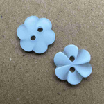 Button - 12mm Frangipani Light Blue