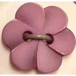 Button - 12mm Frangipani Flower Antique Mauve