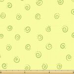 Fabric -Squiggles - Light Green Fat Quarter