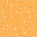Sunburst Dot - Orange - ON SALE! @ $15 per metre