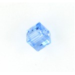 Bead - 6mm Aquamarine Cube 5601