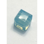 Bead - 6mm Cube Pacific Blue