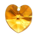 Swarovski - 10mm Orange Heart