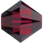 Swarovski Crystals - Ruby 4mm Bicone (8pcs)