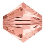 Swarovski Crystals - Rose Peach 4mm Bicone (8pcs)