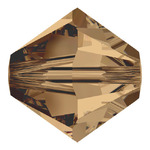 Swarovski Crystals - Light Smoked Topaz 4mm Bicone (8pcs)